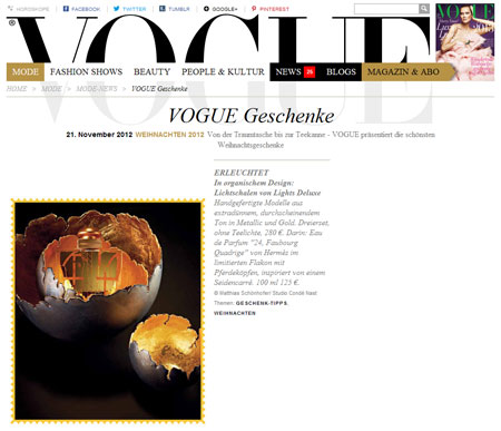 Screenshot VOGUE.de